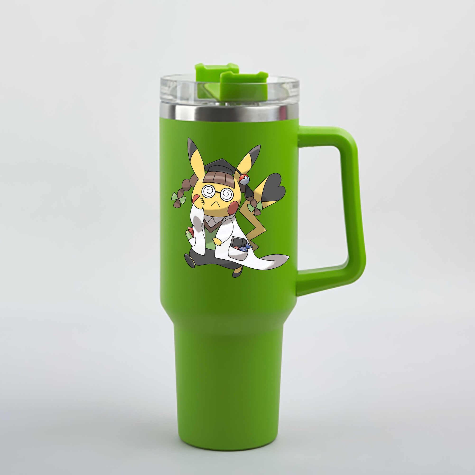 （画像用） ポケットモンスター Pokémon 1200mL車用タンブラー - クリスタルステッカー（プラスチックストロー付き）